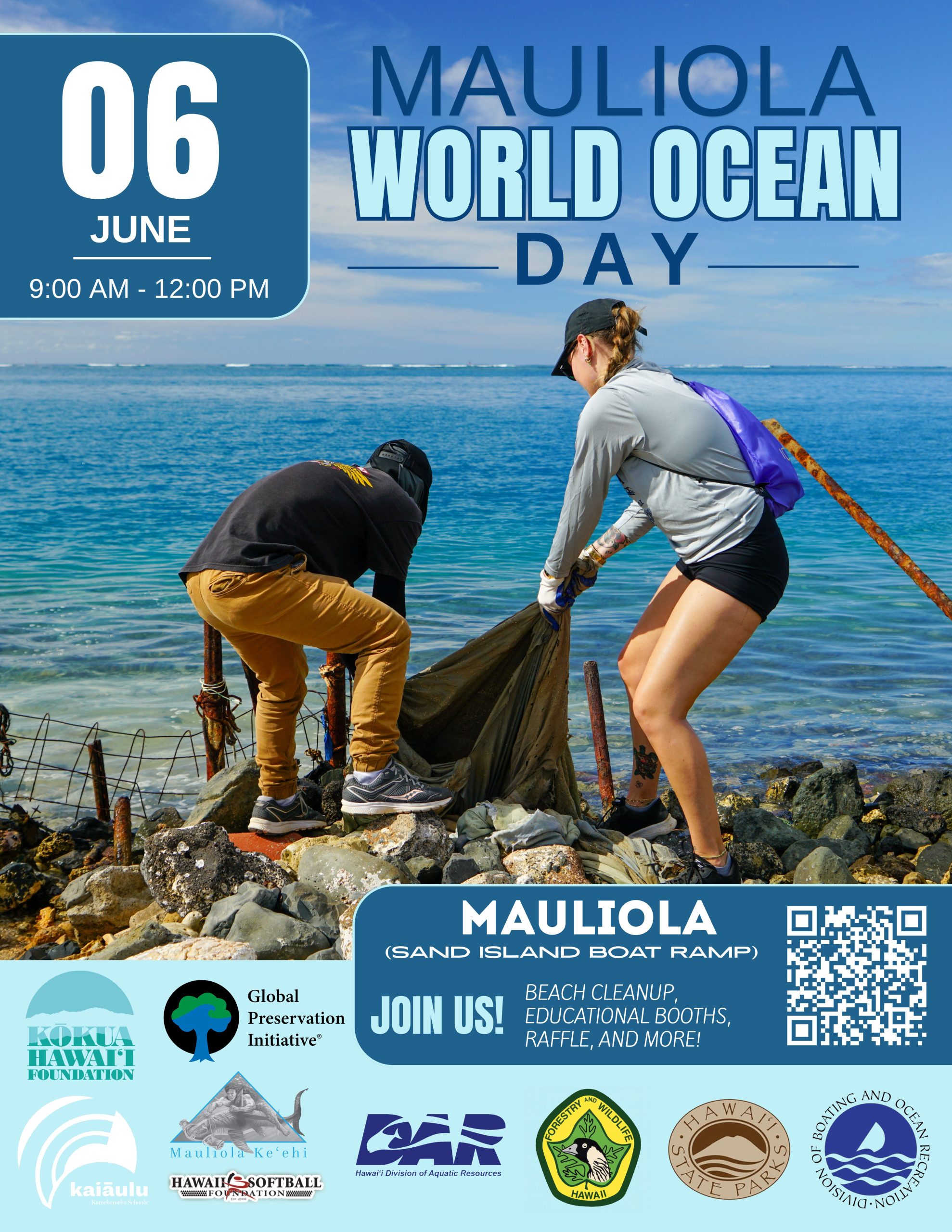 Mauliola World Ocean Day Beach Cleanup - Kokua Hawaii Foundation